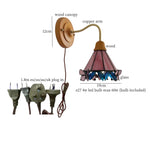 Afralia Glass LED Wall Sconce Lamp Colorful Living Room Bedroom Mirror Stair Light