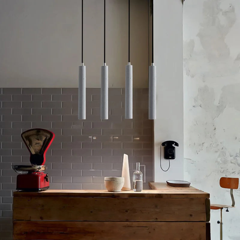 Afralia™ Terrazzo LED Pendant Lights: Modern Minimalist Hanging Lamp for Living Room and Cafe