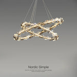 Crystal Chandelier Pendant Light - Dimmable Modern Luxury LED Chrome Luminaria