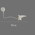 Long Arm LED Wall Sconce Lamp with Adjustable Angle for Living Room and Bedroom