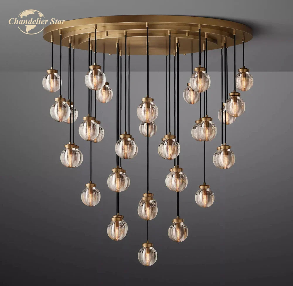 LED Crystal Pendant Chandelier - Modern Round Hanging Light for Home Decor