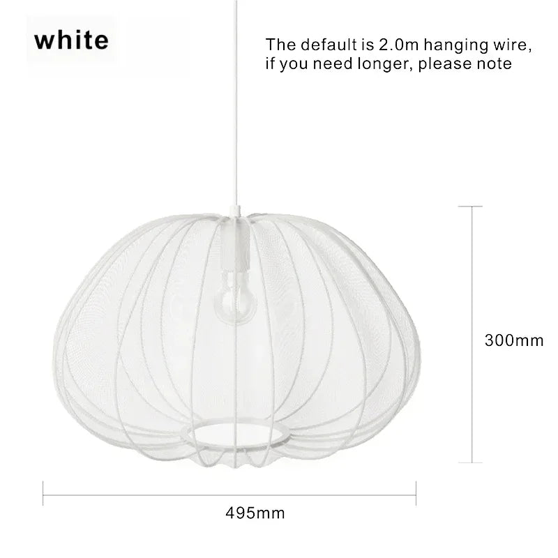 Scandinavian Silk Balloon Chandelier by - Home Decor Lighting Fixture
