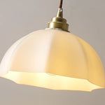 White Glass LED Pendant Lamp for Modern Home Decor and Lighting