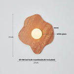 Stone LED Wall Light Fixture Modern Luxury White Glass Wall Lamp