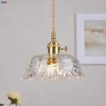 Brass Glass LED Pendant Lights: Modern Nordic Hanging Lamp for Home Decor