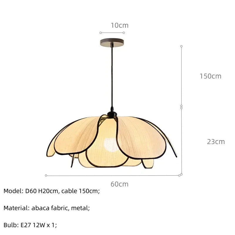 Afralia™ Nordic LED Pendant Chandelier Flower Lamp for Modern Wabi Sabi Decor