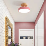 Acrylic Wood LED Ceiling Light – Nordic Indoor Lighting Fixture