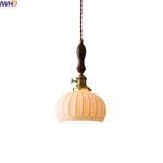 Ceramic Copper Chandelier LED Pendant Light Modern Hanging Lamp for Home Decor