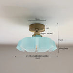 Yellow Glass LED Pendant Light: Modern Nordic Hanging Lamp for Dining Room & Kitchen