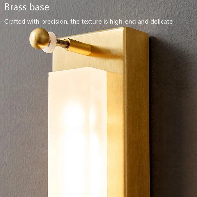 Postmodern Luxury Glass & Copper Wall Sconces