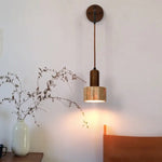 Yellow Travertine LED Wall Lamp for Home Decor