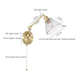 Afralia™ Clear Glass LED Wall Sconce Switch Light - Nordic Minimalism Design