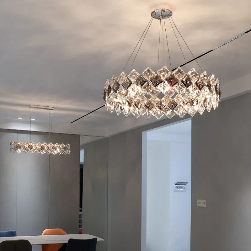 Crystal Chandelier: Postmodern Luxury Pendant for Living Room, Bedroom, and Restaurant