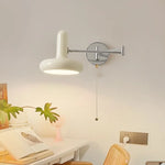 Swing Arm LED Wall Lamp Cream for Living Room Bedside Mirror Light