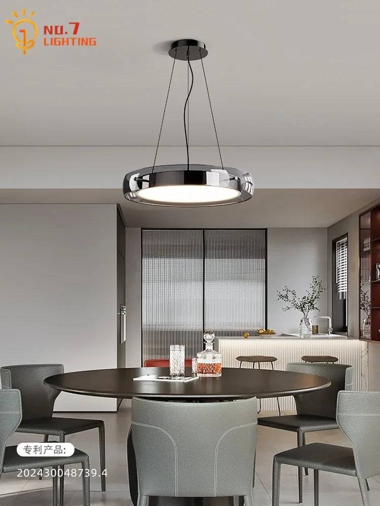 Minimalist Glass Pendant Light LED for Bedroom Living Room Cafe