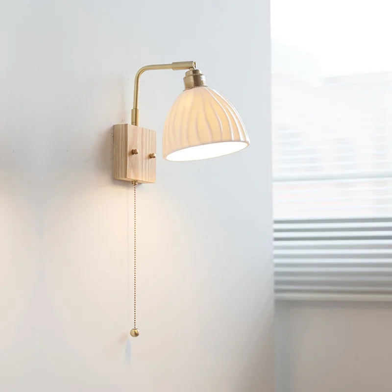 Ceramic LED Wall Sconce Rotatable Modern Vanity Light