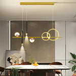 LED Pendant Lights: Modern Minimalist Chandelier with Remote Control, Ideal for Kitchen, Dining, Office
