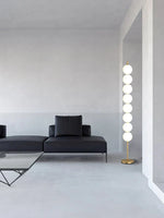 Brass Floor Lamp for Living Room & Bedside Decor