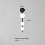 White Glass Ball Wall Sconce Lamp for Parlor, Bedroom, Dining Room