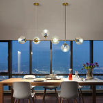 Glass Pendant Chandelier for Kitchen Dining Living Room