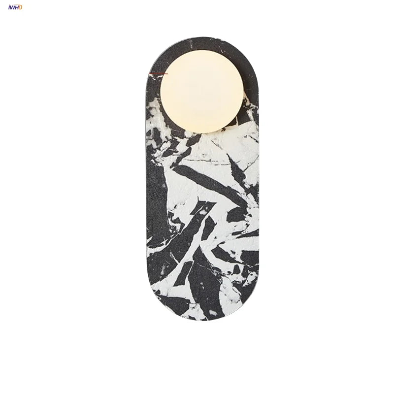 Luxury LED Wall Light with White Glass Globe for Bedroom, Stair, Hallway