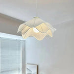 Afralia Fabric Petal Pendant Lights - Nordic Creamy Bar Suspension Lamp