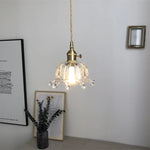 Copper Glass LED Pendant Light for Modern Home Decor - Hanging Lamp