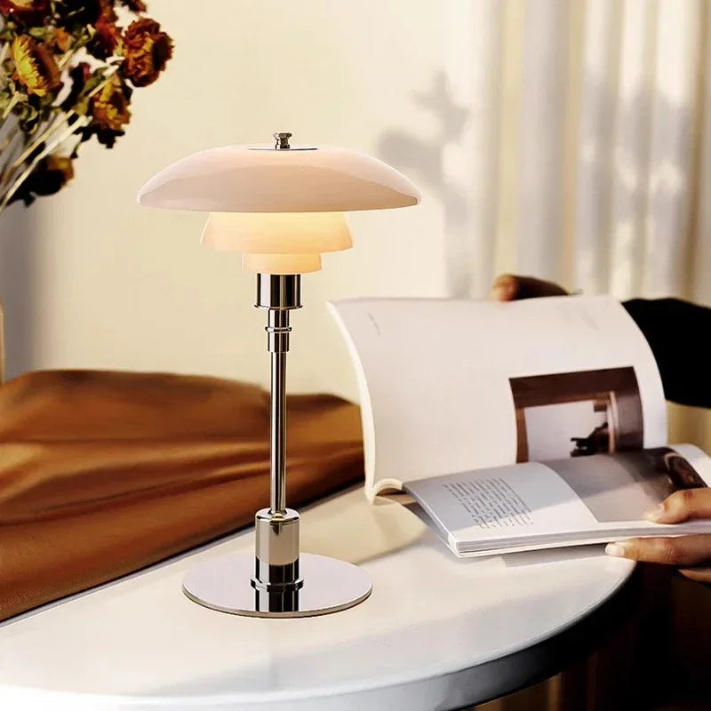 LED Glass Desk Lamp for Living Room Bedroom