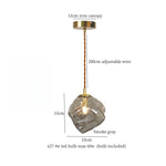 Cracked Glass LED Pendant Light for Cafe Bar Kitchen Living Room