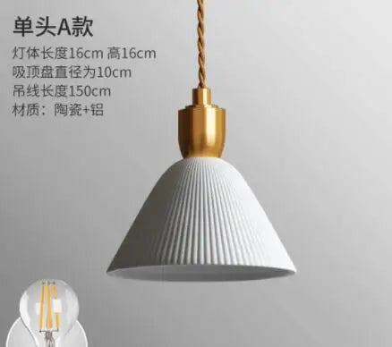 Blue Glass Pendant Lights for Bedroom Dinning Living Room