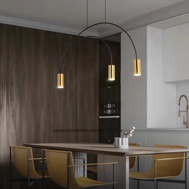 Arc Pendant Light Chandelier - LED Suspension Lamp for Kitchen Island
