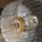 Clear Glass LED Pendant Light Fixture with Copper Socket for Modern Home Decor