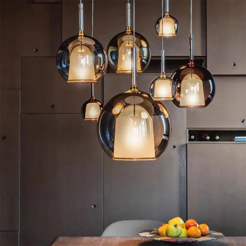 Designer Glass Chandelier Pendant Light for Dining Room Kitchen Loft Home Decor