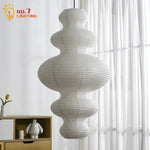 Rice Paper Pendant Lights for Living Room Decor - LED E27 Ceiling Lamps