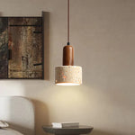 Natural Travertine Pendent Lamp