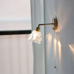 Clear Glass LED Wall Sconce Modern Rotate Stair Light