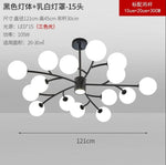 Nordic Glass Ball LED Ceiling Chandelier for Home Decor Fixture
