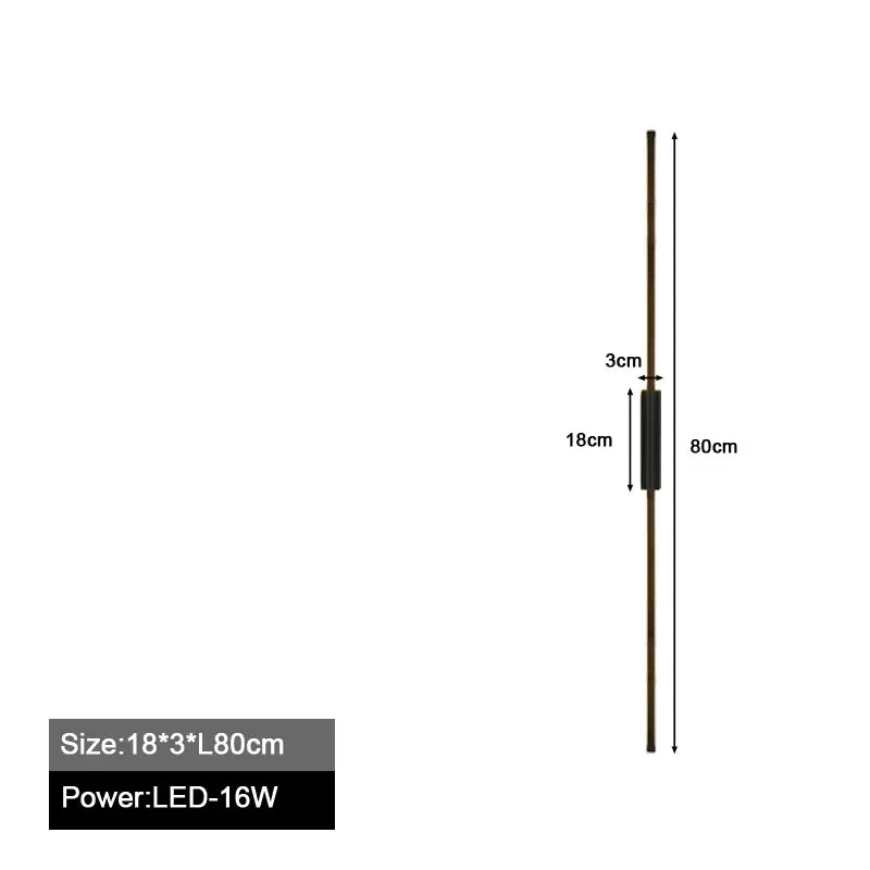 Nordic Slim LED Wall Sconces for Bedroom & Living Room