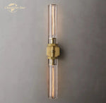 Crystal Hexagonal Sconce: Modern Wall Lamp for Bathroom, Living Room, Bedroom