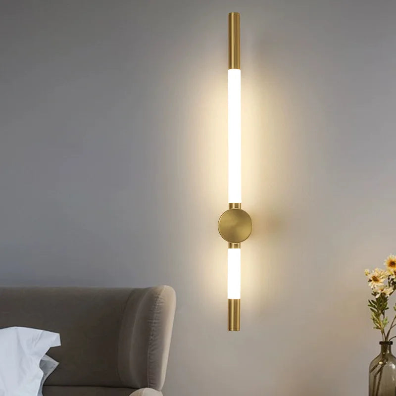 Vertical Slim Wall Sconce Indoor Light Fixture