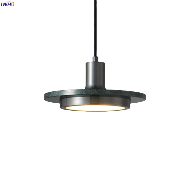 Afralia™ Marble Copper LED Pendant Lights: Nordic Minimalism Hanging Lamp for Kitchen, Loft, Bedroom