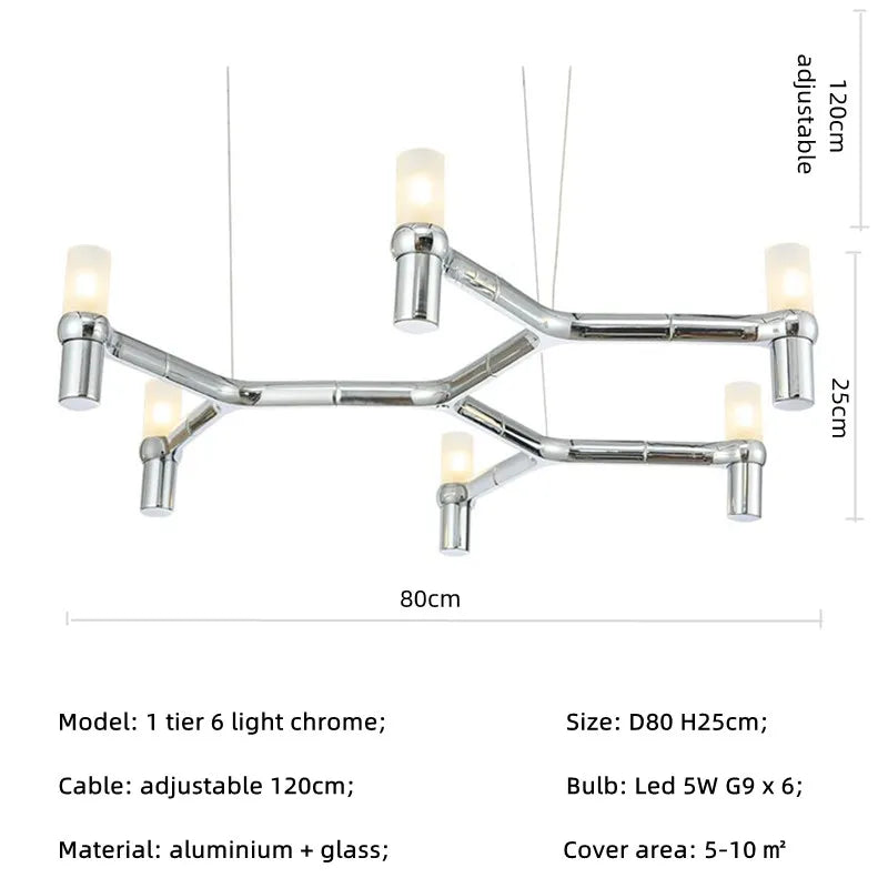 Afralia™ Metal Pendant Chandelier LED Lighting Fixture for Modern Luxury Foyer, Stairs & Indoor