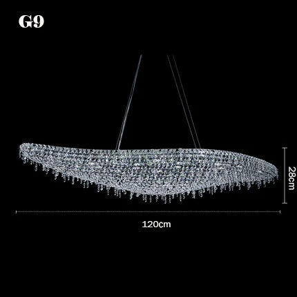 Clear Crystal Art Deco Chandelier for Indoor Lighting in Dinning Rooms, Hotels & Restaurants