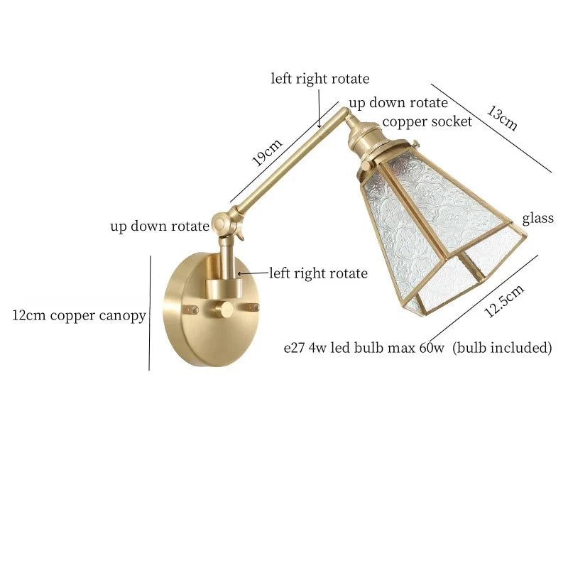 Afralia™ Clear Glass LED Wall Sconce Switch Light - Nordic Minimalism Design