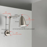 Afralia™ Swing Long Arm Iron Art LED Wall Light - Nordic Minimalism Bedroom Living Room Lampara Pared
