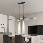 Modern Black Gold LED Pendant Light for Kitchen Dining Chandelier Home Decor