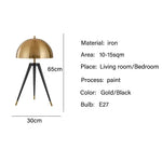 Mushroom Table Lights Floor Lamp Tripod for Living Room Bedroom