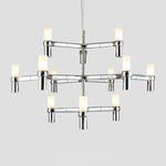 Afralia™ Metal Pendant Chandelier LED Lighting Fixture for Modern Luxury Foyer, Stairs & Indoor