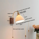 Amber Glass LED Wall Lamp for Modern Nordic Home Decor