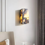 Afralia™ Bulgari Stone LED Wall Lights Outdoor Waterproof Bedside Lamp